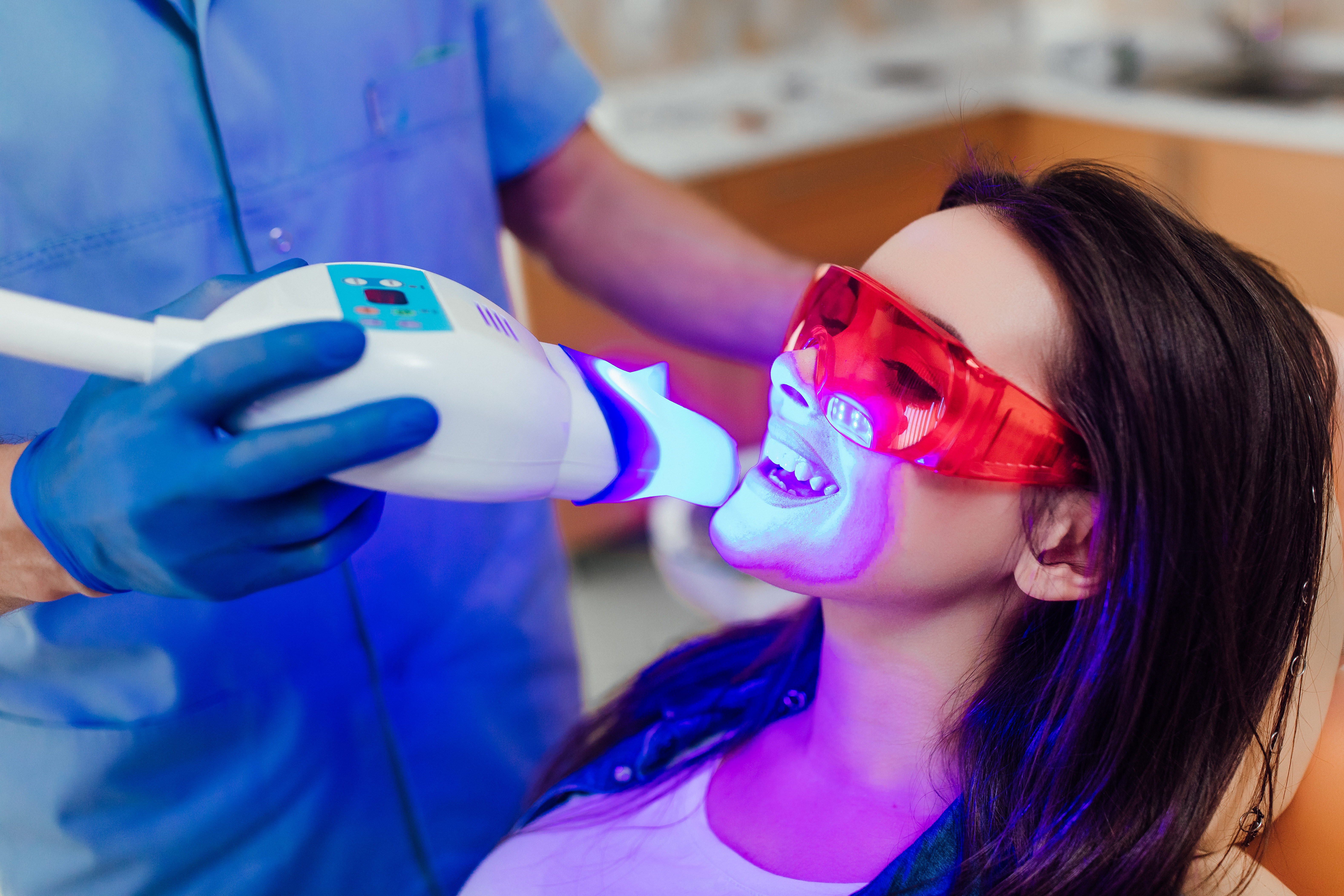 Professional teeth whitening